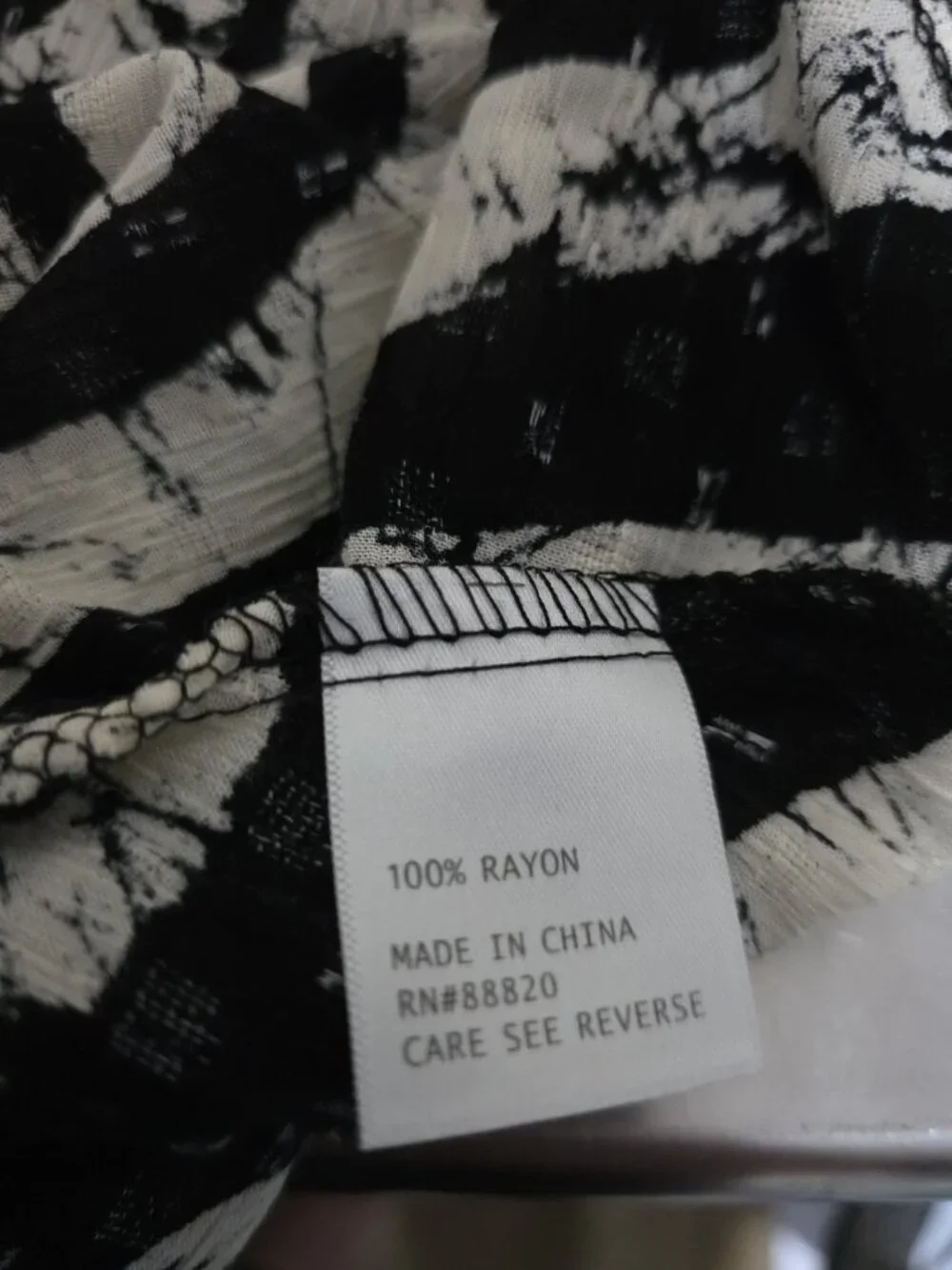 Haute Hippie Black Cream Patterned Boho Flowy Maxi Skirt Women Small Whimsical